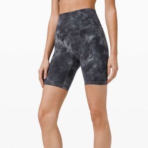 ❤️ Lululemon Align Short 8" *Diamond Dye Pitch Grey Graphite Grey NWOT